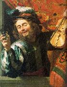 Gerrit van Honthorst The Merry Fiddler USA oil painting artist